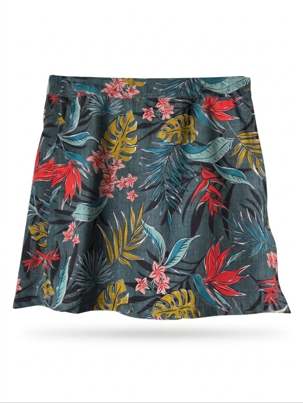 Rip Skirt Hawaii Floral Wrap Skirt In The Vintage Jungle Print Size L